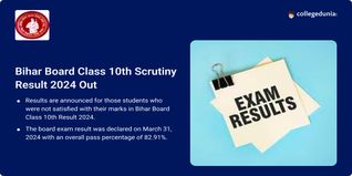 Bihar Board Class 10th Scrutiny Result 2024 Out; Get Download Link Here