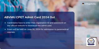 ABVMU CPET Admit Card 2024 Out @abvmuup.edu.in, Get Download Link Here
