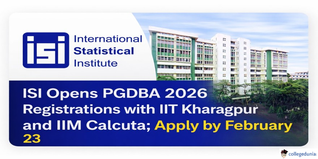 ISI Starts PGDBA 2026 Registrations with IIT Kharagpur and IIM Calcutta; Apply by February 23