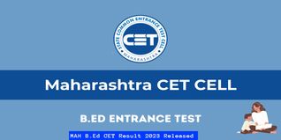 MAH B.Ed CET Result 2023 (Released); Download Score Card & Check Cut Off