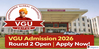 VGU Jaipur Begins Admission 2026 Round 2; Apply by January 30 @vgu.ac.in