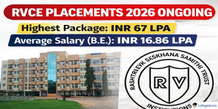RVCE Placements 2026 Ongoing; Highest Package Reaches INR 67 LPA, BE Average Salary Stands at INR 16.86 LPA