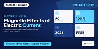Magnetic Effects of Electric Current Class 10 Notes