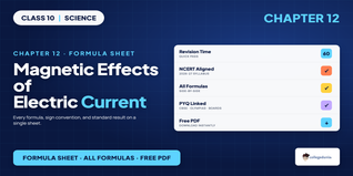 Magnetic Effects of Current Class 10 Formula Sheet