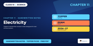 Electricity Class 10 Handwritten Notes