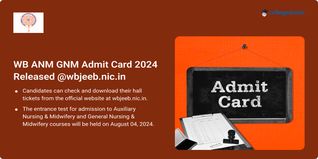 WB ANM GNM Admit Card 2024 Out @wbjeeb.nic.in, Exam on August 4; Get Download Link Here