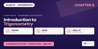 Class 10 Maths Trigonometry Handwritten Notes - Download PDF