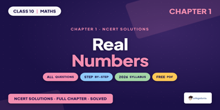 NCERT Solutions Class 10 Maths Chapter 1 Real Numbers