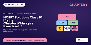 NCERT Solutions Class 10 Maths Chapter 6 Triangles Exercise 6.3