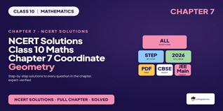 NCERT Solutions Class 10 Maths Chapter 7 Coordinate Geometry