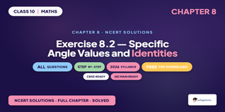 NCERT Solutions Class 10 Maths Chapter 8 Exercise 8.2 Introduction to Trigonometry