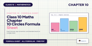 NCERT Class 10 Maths Chapter 10 Circles Formula Sheet 2026-27