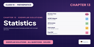 NCERT Exemplar Solutions Class 10 Maths Chapter 13 Statistics