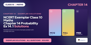 NCERT Exemplar Class 10 Maths Chapter 14 Probability Exercise 14.1 Solutions