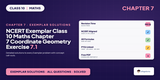 NCERT Exemplar Class 10 Maths Chapter 7 Coordinate Geometry Exercise 7.1 Solutions