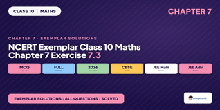 NCERT Exemplar Class 10 Maths Chapter 7 Coordinate Geometry Exercise 7.3 Solutions