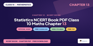 NCERT Book Class 10 Maths Chapter 13 Statistics PDF