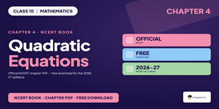 Class 10 Maths Chapter 4 NCERT Book PDF Download 2026-27