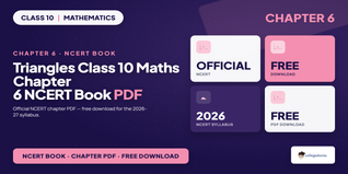 Class 10 Maths Chapter 6 NCERT Book PDF Download 2026-27