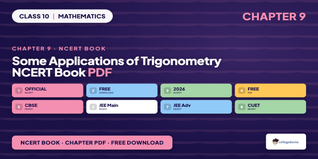 NCERT Book Class 10 Maths Chapter 9 Some Applications of Trigonometry