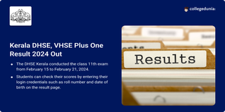 Kerala DHSE, VHSE Plus One Result 2024 Declared @keralaresults.nic.in, Get Direct Link Here