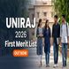 UNIRAJ First Merit List 2026 Out for UG Admission at uniofraj.org; Check Last Date for Document Verification and Fee Payment