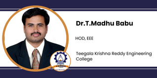 Teegala Krishna Reddy Engineering College, HOD, EEE: Dr.T.Madhu Babu Interview