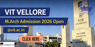 VIT Vellore Begins M.Arch Admission 2026 @vit.ac.in; Apply Online Till June 1