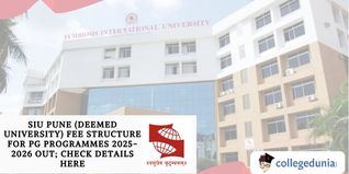 SIU Pune (Deemed University) Fee Structure for PG Programmes 2025-2026 Out; Check Details Here