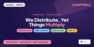 We Distribute, Yet Things Multiply Class 8 Maths NCERT Book PDF