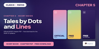 Tales by Dots and Lines Class 8 Maths NCERT Book PDF