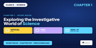 Exploring the Investigative World of Science Class 8 Book PDF