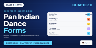 Pan Indian Dance Forms Class 8 Arts NCERT Book PDF