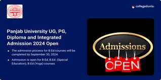 Panjab University Admission 2024 Open for B.Ed. Program @chandigarhbed.puchd.ac.in; Direct Link Here