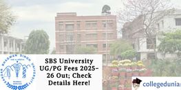 SBS University UG PG Fees 2025 26 Out