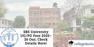 SBS University UG/PG Fees 2025-26 Out; Check Details Here!