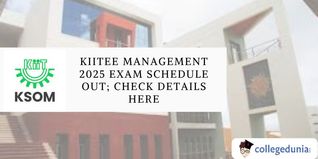 KIITEE Management 2025 Exam Schedule Out; Check Details Here