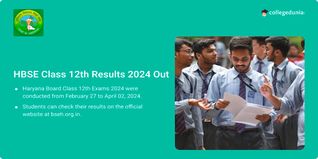 HBSE Class 12 Result 2024 Out @bseh.org.in; Check Direct Link Here