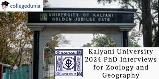Kalyani University 2024 PhD Interviews for Zoology and Geography; Check Details