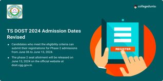TS DOST 2024 Admission Dates Revised, Phase 2 Registration to Start from June 06