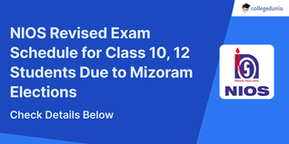 NIOS Revised Exam Schedule for Class 10, 12 Students Due to Mizoram Elections; Check Details Here