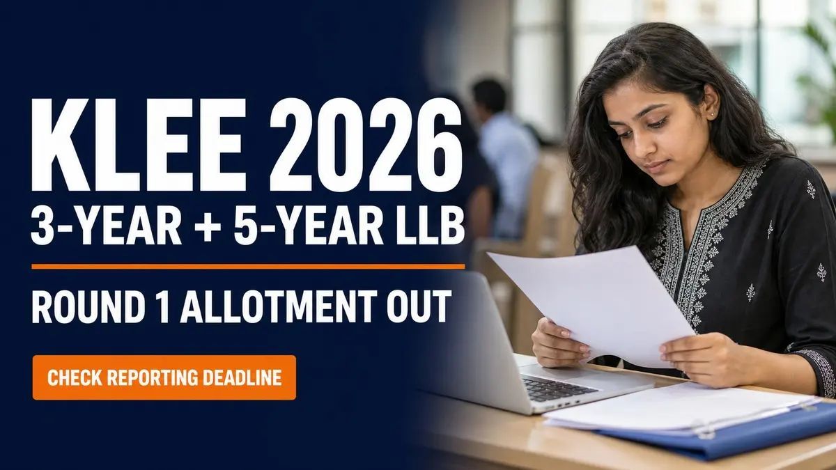 KLEE 2026 Round 1 Seat Allotment Out for 3 Year and 5 Year LLB