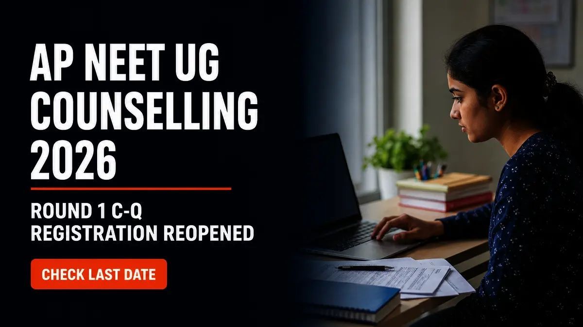 AP NEET UG 2026 Counselling Round 1 CQ Registration Reopened