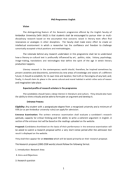 M.Phil/Ph.D in Arts - Brochure