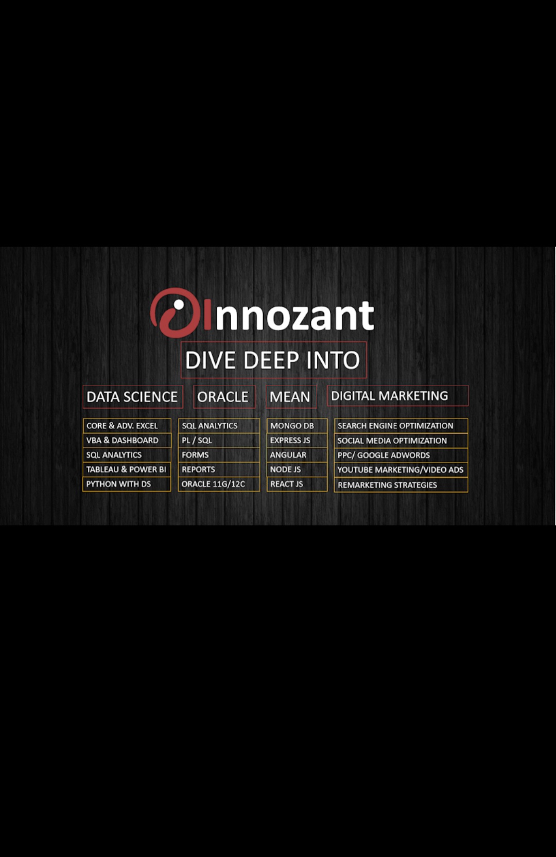INNOZANT -No.1 MIS AND ANALYTICS,ORACLE TRAINING INSTITUTE INNOZANT photo 1