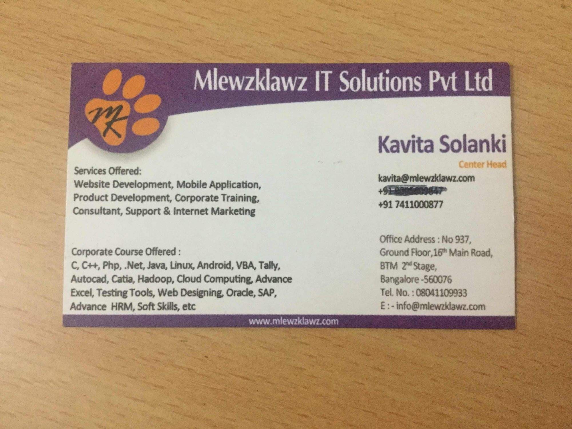 Mlewzklawz IT Solutions Pvt Ltd Mlewzklawz IT Solutions Pvt Ltd photo 4