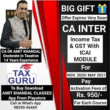 AMIT KHANDAL CLASSES TAX GURU course photo 1